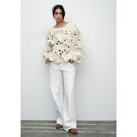 RARE!!! ZARA Cut Out Sweater NWT - Picture 14 of 16